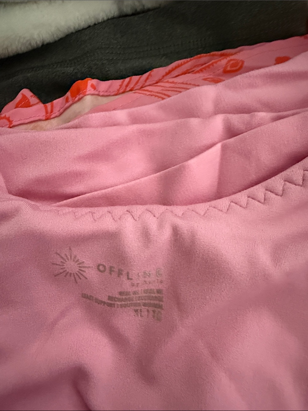 aerie Pink Paisley Athletic Shorts Set - Picture 4 of 4